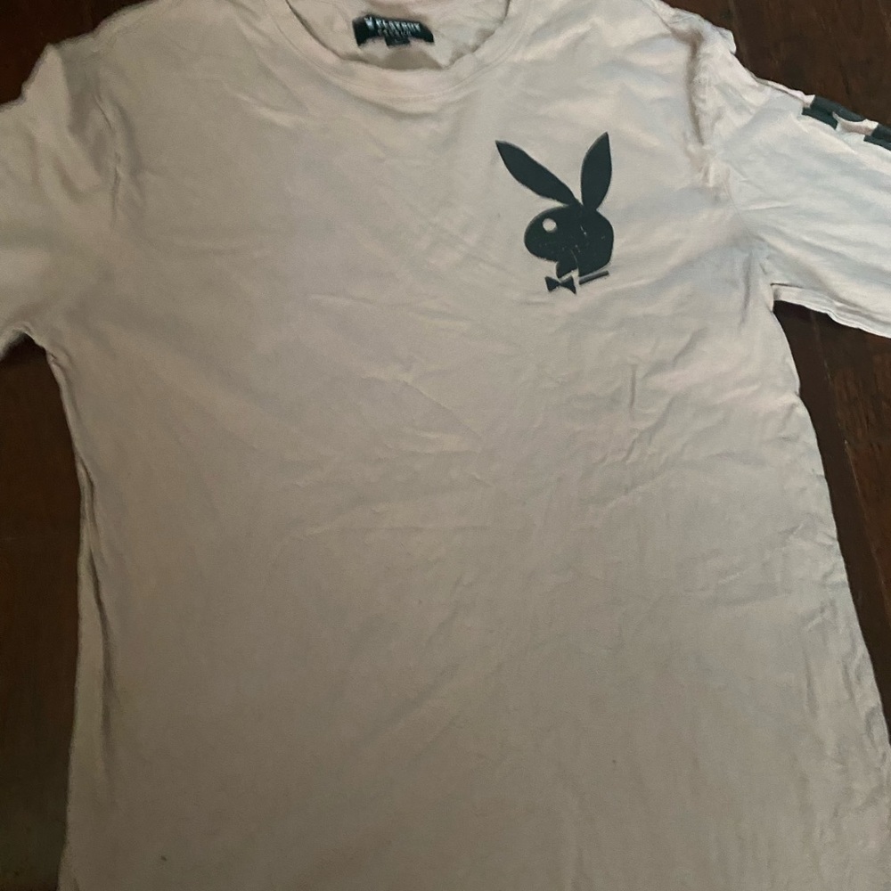 Playboy X Pacsun Men's Adult Large Bunny Pink Long Sleeve T-shirt SZ LG